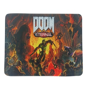 Коврик для мышки 250x210мм игра Doom Eternal с боковой прошивкой, антискользящая основа - фото