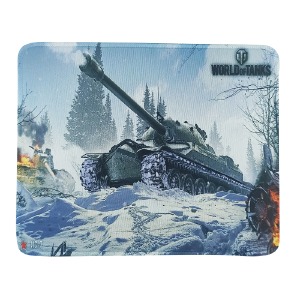 Коврик для мышки 250x210мм игра World of Tanks с боковой прошивкой, антискользящая основа - фото