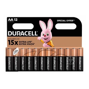 LR06 Батарейки Duracell АА щелочные по 12 шт(пальчиковые)/цена за 1 бат. (144) - фото