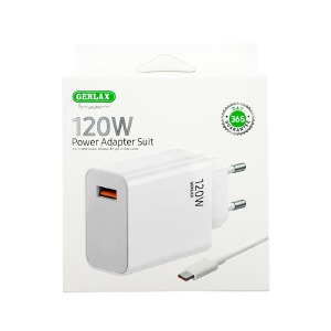 СЗУ Type-C Gerlax A17 1USB/120W белый 1м - фото