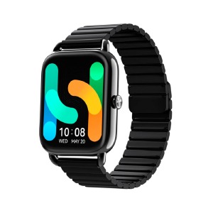 Смарт-часы (Smart watch) Xiaomi Haylou RS4 Plus LS11 (укр.мова/BT5.1/LCD1.78"/IP68/230mAh/20мм) (magnetic strap) черные - фото