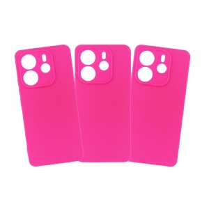 Силикон FULL TPU Xiaomi Redmi Note 14 4G Hot pink тех.пак - фото