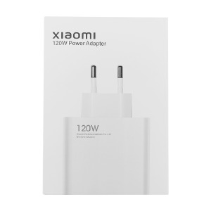 Блочек USB Xiaomi Mi 1USB/120WQC3.0 (LOGO) белый - фото