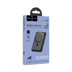 Power bank/Павербанк 10000mA Hoco J141 MagSafe 2A/PD20W (input Type-C 18W) черный - фото