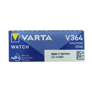 Батарейки SR621/364/G1 Varta silver по 5 шт/цена за 1 бат. - фото