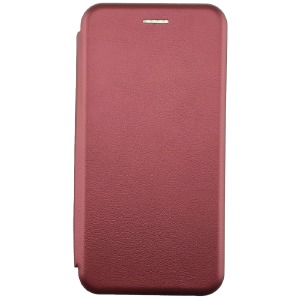 Чехол-книжка Fashion Motorola G24 бордовый - фото