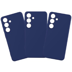 Накладка FULL Liquid Silicone Case Samsung A56 5G/A566 Midnight blue - фото