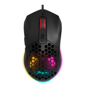 Компьютерная мышка проводная USB игровая XTRIKE GM-316 RGB/7 кнопок/800-7200DPI черная 1,5м (уценка, повреждена упаковка) - фото