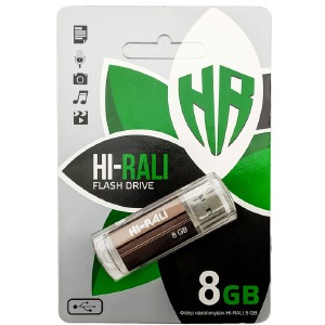 USB 8GB 2.0 Hi-Rali Corsair Series бронзовая - фото