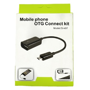 OTG-cable USB (мама)-MicroUSB (папа) черный - фото