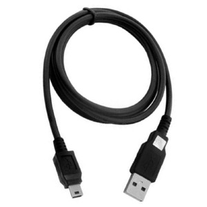 Кабель miniUSB (V3) черный 0,8м  - фото