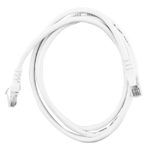LAN кабель интернет 1,5м cat6e белый - фото