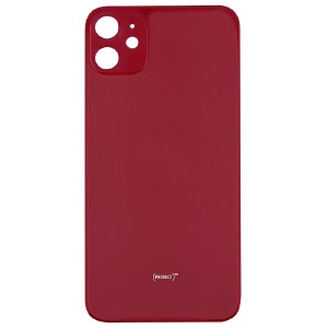 Задняя корпусная крышка Iphone 11 красная - фото