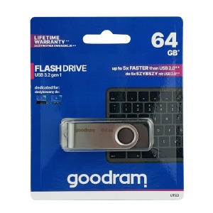 USB 64GB 3.2 Goodram UTS3 черная - фото