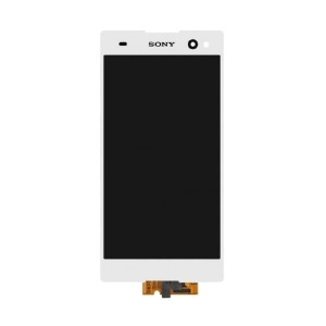 Дисплей для телефона Sony D2502/D2533/Xperia C3 белый, с тачскрином, модуль - фото