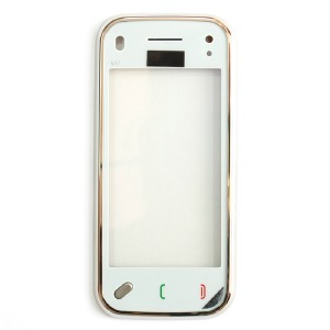 Сенсор (Touchscreen) Nokia N97 Mini белый с рамкой оригинал - фото