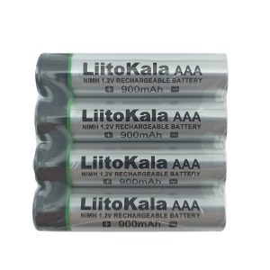 Аккумуляторы Liitokala AAA R3 по 4шт(мизинчиковые) 900mA/цена за 1 бат. - фото